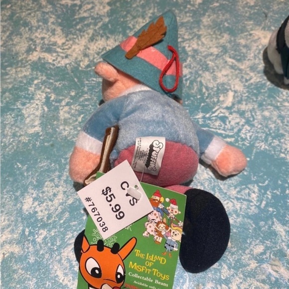 CVS Rudolph Island of Misfit Toys Plush 7" W/ Tag 1998 Herbie With Golden Book - Picture 3 of 3